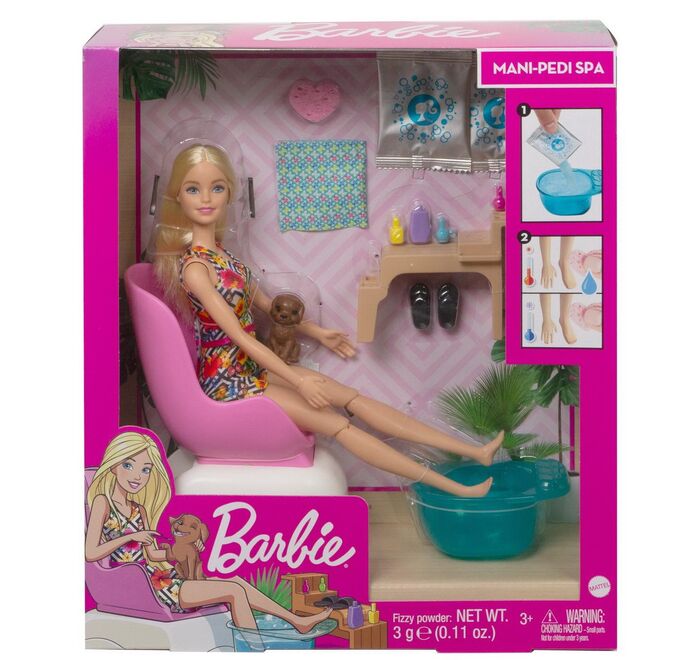 Игровой набор Mattel Barbie набор для маникюра/педикюра8