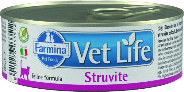 Farmina Vet Life Cat Struvite диета влажный корм для кошек при МКБ 85гр