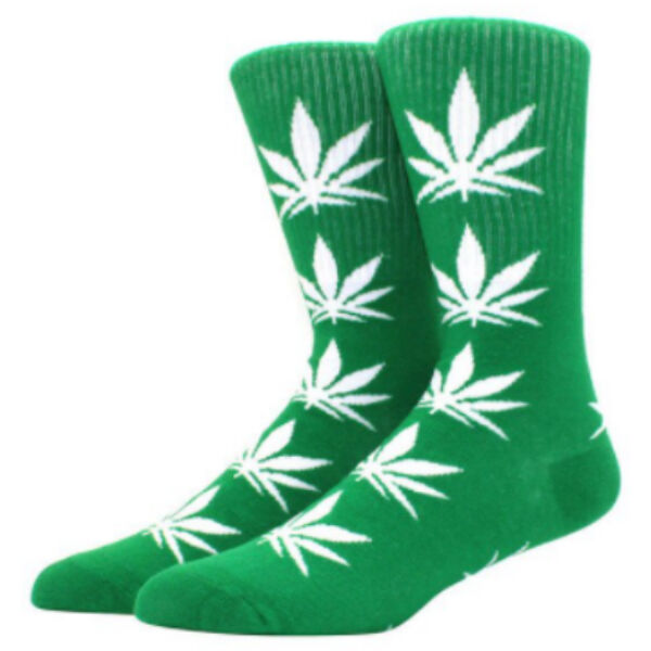 28548 Дизайнерские носки серии Что наша жизнь &quot;Нирвана&quot;, р-р 36-43 (зеленый, белый)
