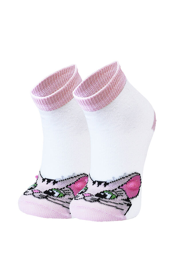 Носки детские 3D эффект для мальчика и девочки (Арт. 8С944 Размер: 09-10 Цвет:Белый)