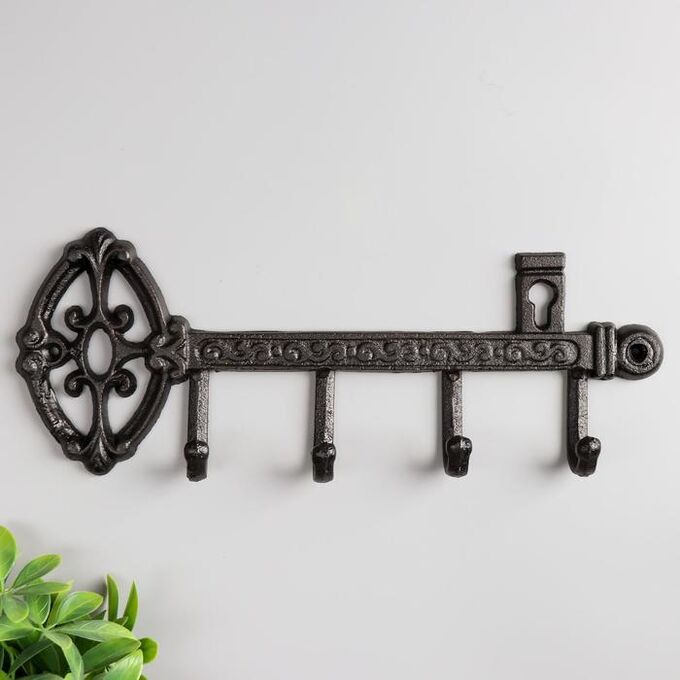 Крючки декоративные металл &quot;Ключ. Средневековье&quot; 13,8х36х3,5 см