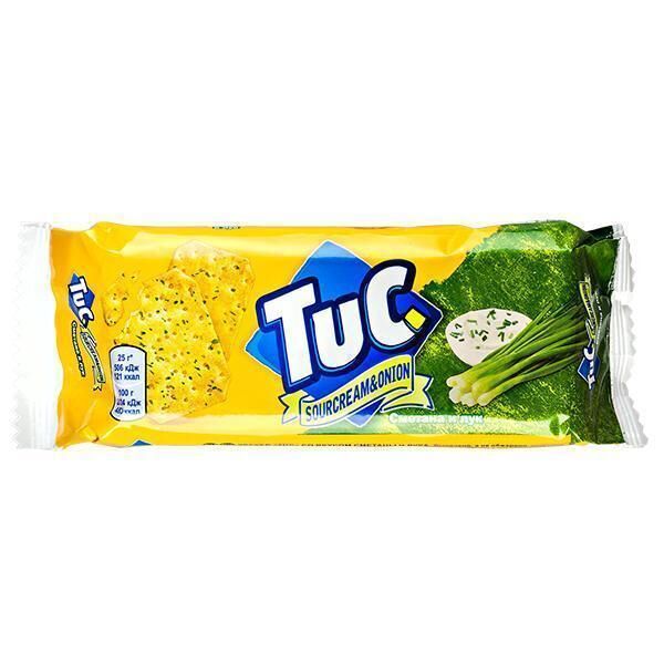 Крекер TUC SOURCREAM&amp;ONION со вкусом Сметаны и Лука 100 г