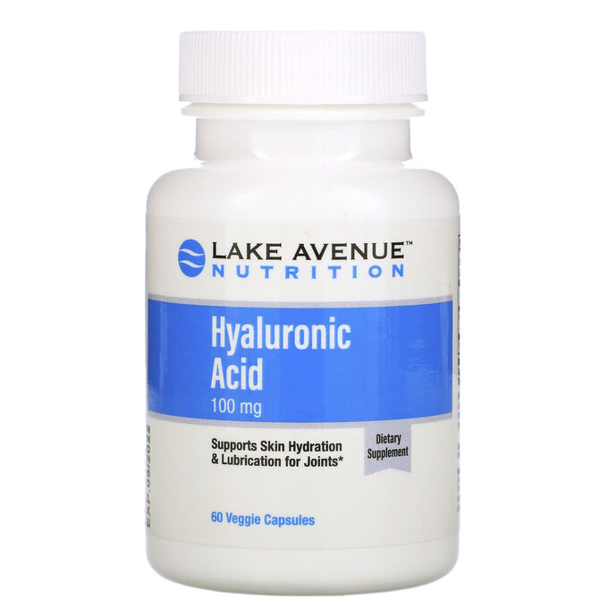 Lake Avenue Nutrition, Гиалуроновая кислота, 100 мг, 60 растительных капсул