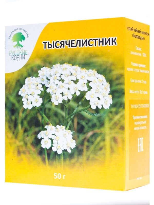Русские корни Тысячелистник трава, 50 г