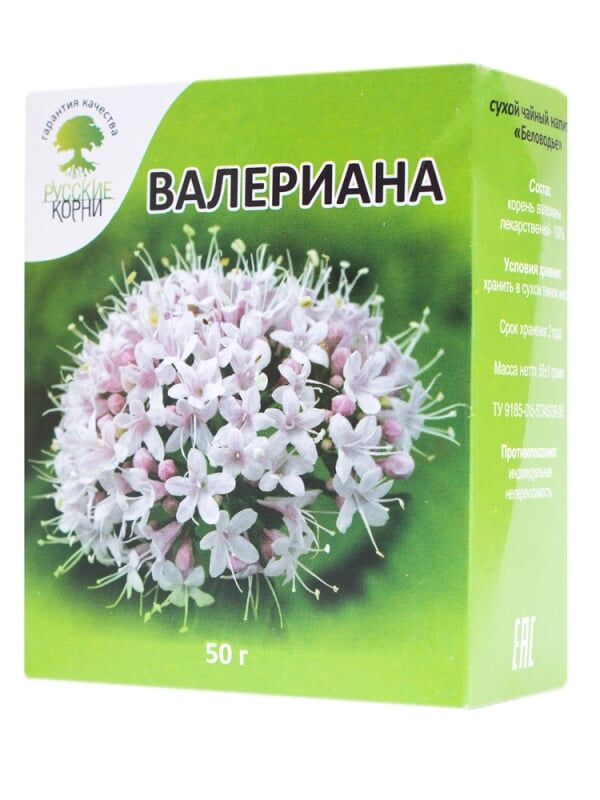 Русские корни Валериана (корень), 50 г