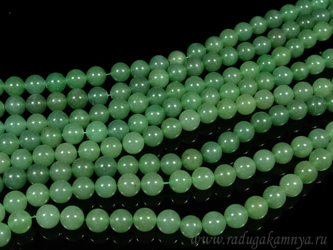 Бусины из кварца (имитация нефрита) шарик 10мм, 38см, 38 бусин во Владивостоке