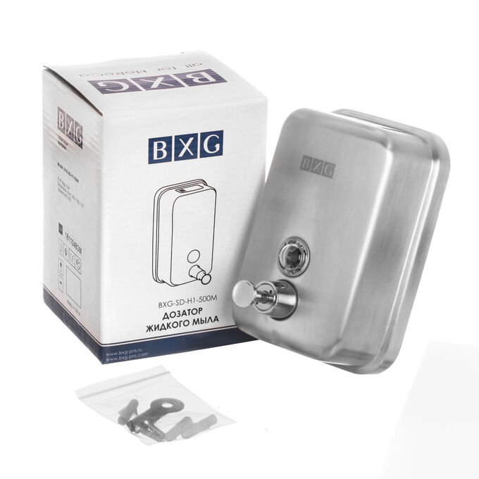 Дозатор для жидкого мыла BXG-SD-H1 (издел. из нержав. стали), 0,5 л