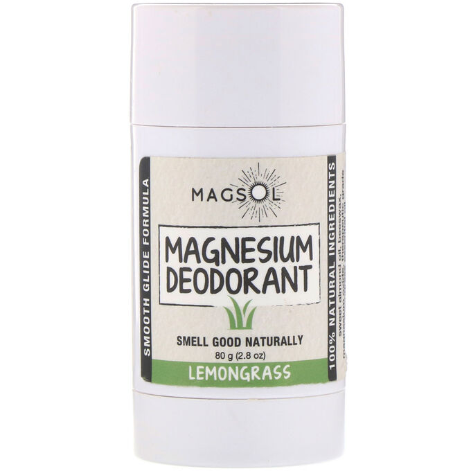 Magsol, Дезодорант с магнием, лемонграсс, 80 г