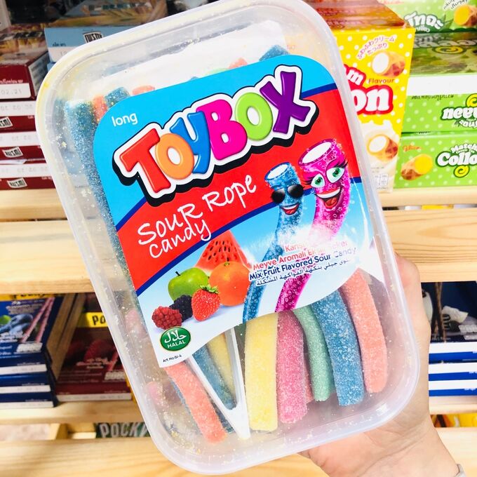 Toybox жевательный мармелад кислые веревки