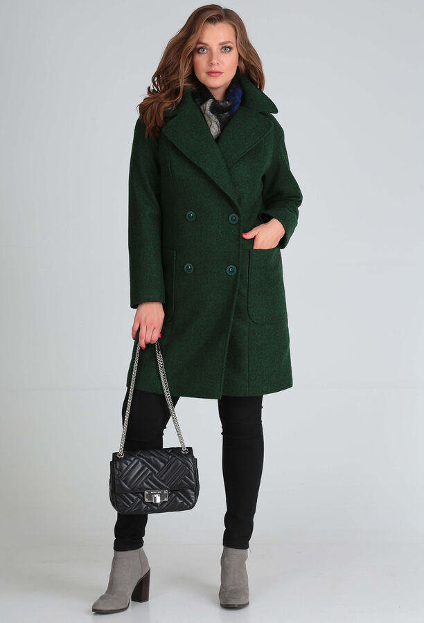 Пальто Anastasia Mak 651 зеленый