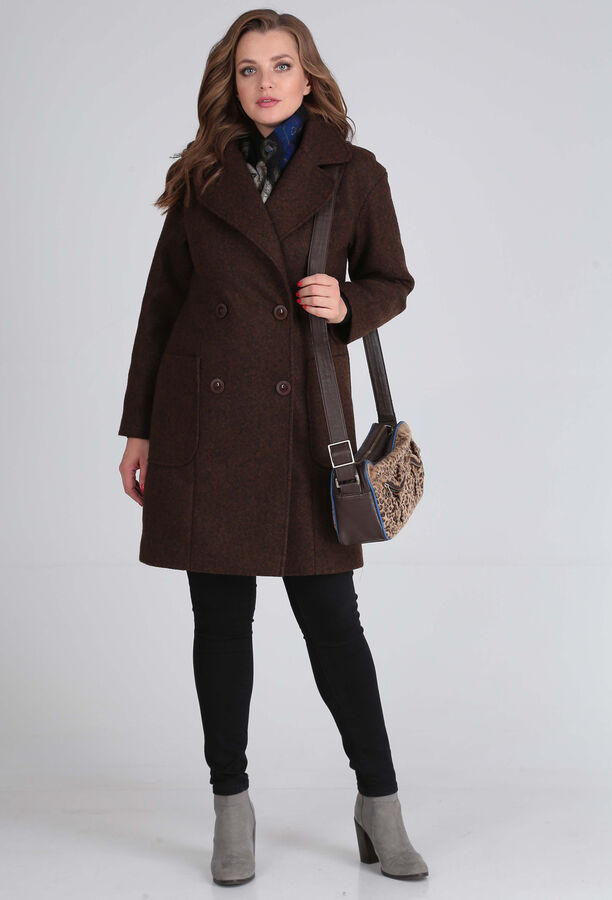Пальто Anastasia Mak 651 коричневый