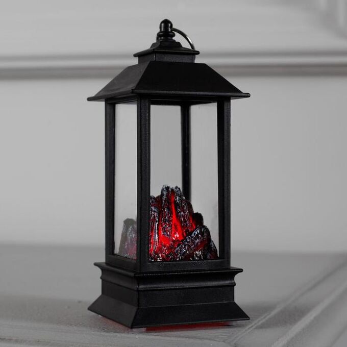 Luazon Lighting Светодиодная фигура «Камин» 5x13x5 см, пластик, батарейки AG13x3 (в комплекте), свечение красное