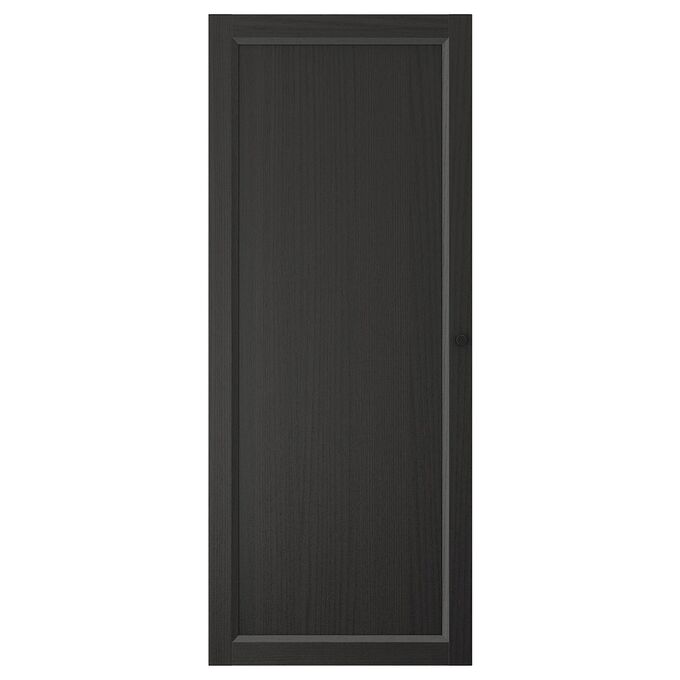 IKEA ОКСБЕРГ Дверь, черно-коричневый 40x97 см