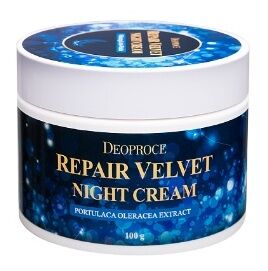 DEOPROCE Антивозрастной восстанавливающий ночной крем для лица Moisture Repair Velvet Night Cream