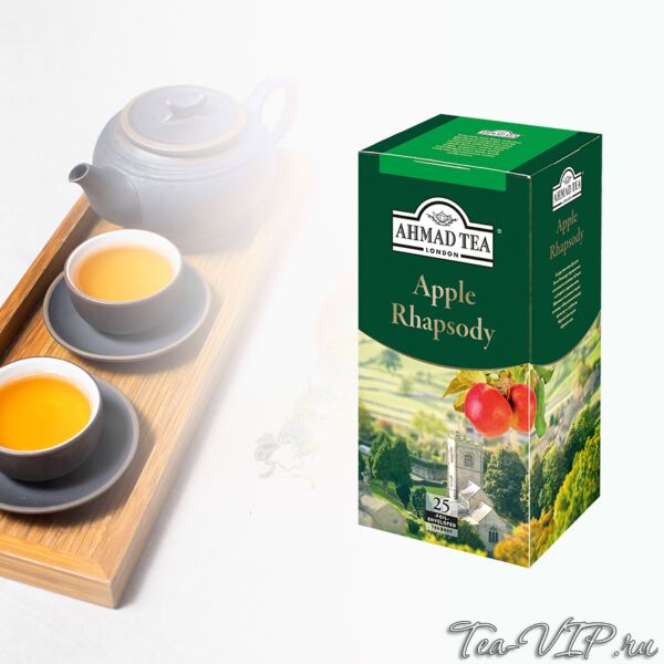 Ahmad TEA Чай Ахмад Яблочная рапсодия с мятой черн. 25пак х 1,5гр