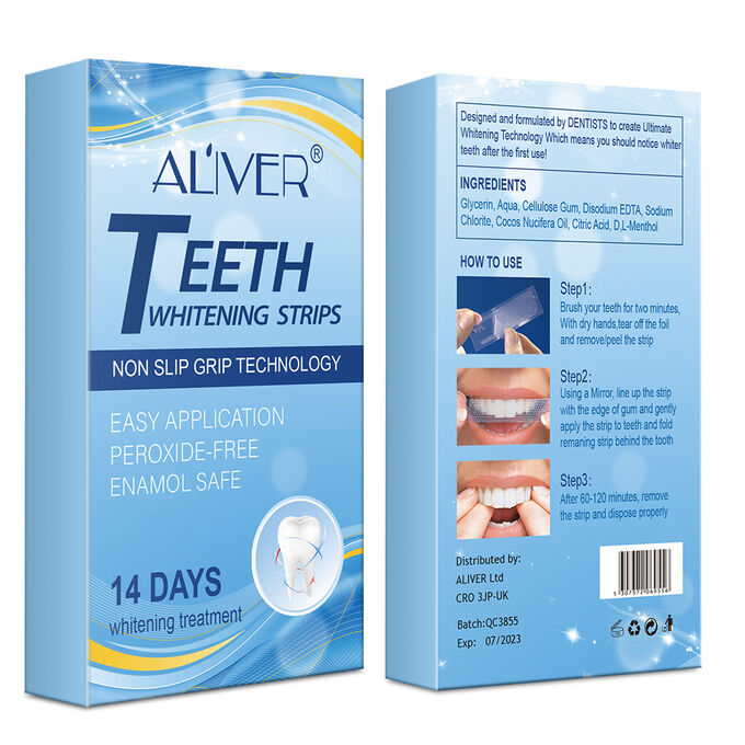 Отбеливающие полоски для зубов 28 наклеек 14 дней