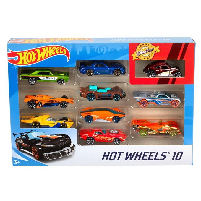 Набор машинок Mattel Hot Wheels Подарочный 10 машинок28