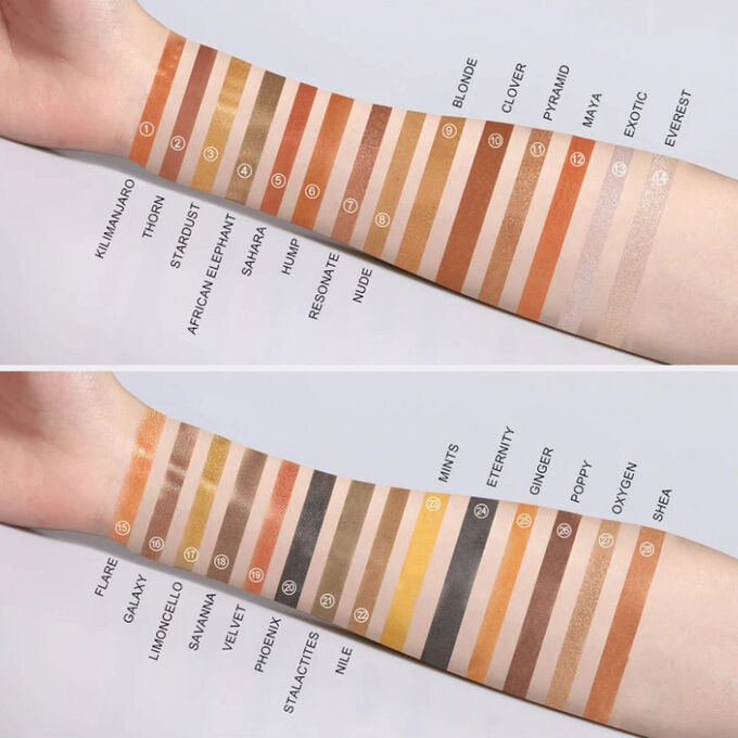 Тени O.TWO.O Eye Essence Palette 28 Color 35 g