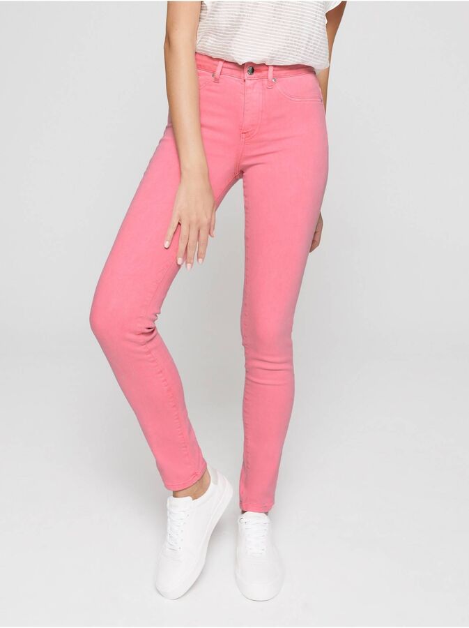 Conte Цветные джинсы skinny с высокой посадкой и эффектом варки CON-236 Lycra® CON-236