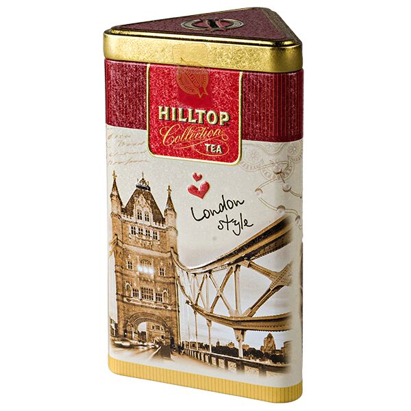 Чай HILLTOP в подарочном трехграннике &#039;Прогулки по Лондону&#039; ж/б 80 г 1 уп.х 14 шт.