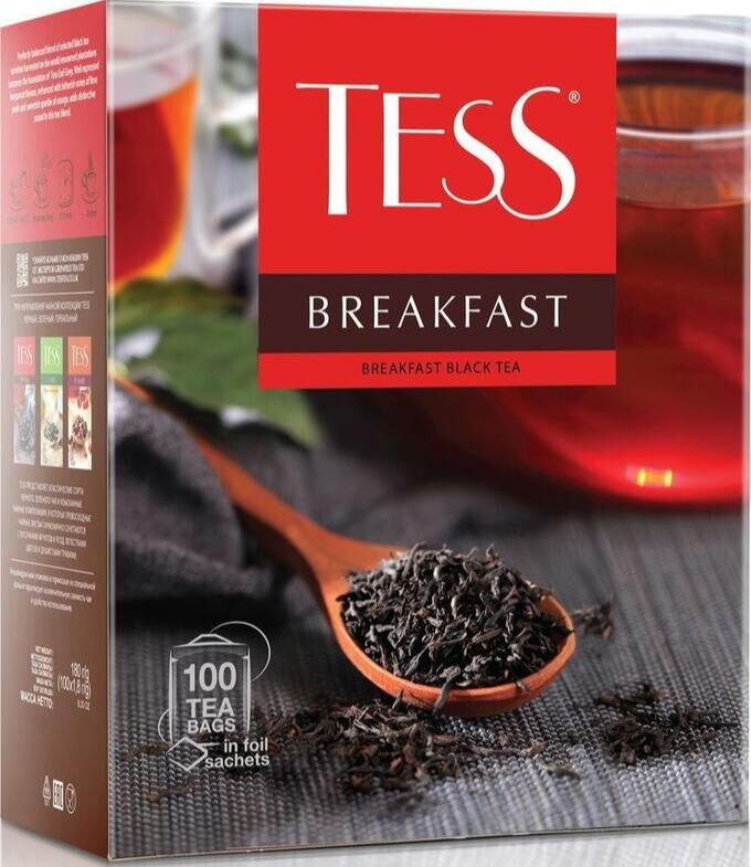 TESS Чай Тесс Breakfast 100 пакетиков