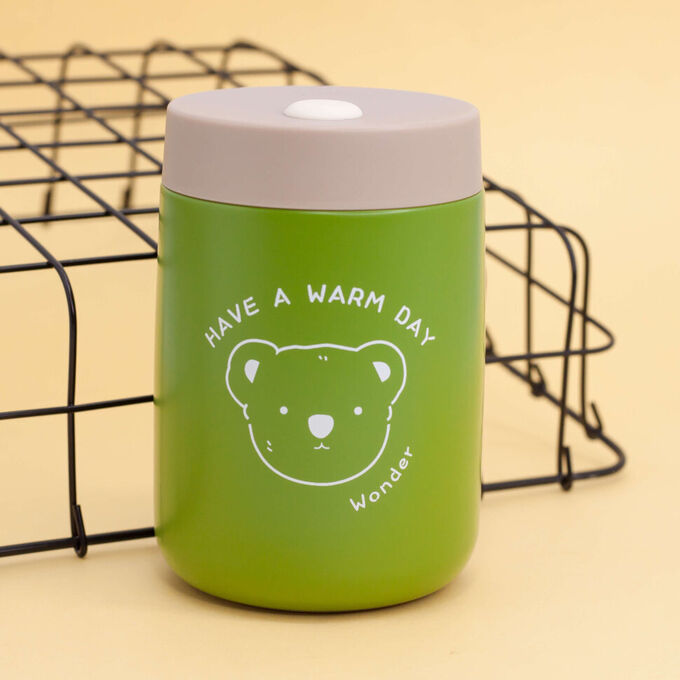 Термос &quot;Have a warm day&quot;, green (350ml)