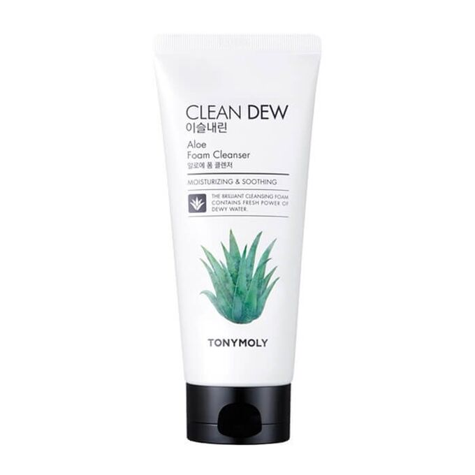 TonyMoly Крем-пенка для умывания с экстрактом Алоэ Вера Aloe Clean Dew Seed Foam Cleanser