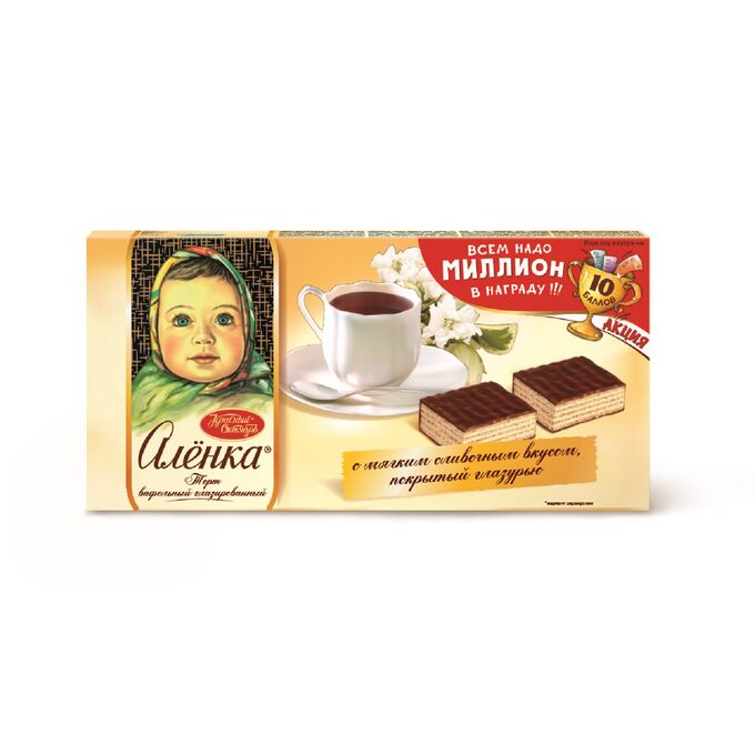 Торт вафельный Аленка 250 гр