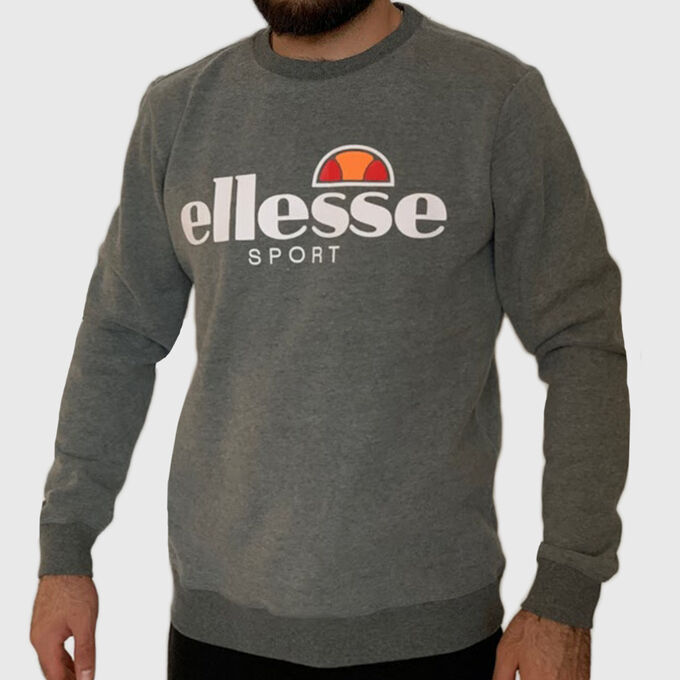 Серая мужская толстовка Ellesse – чистый стиль от итальянской марки спортивной одежды №74