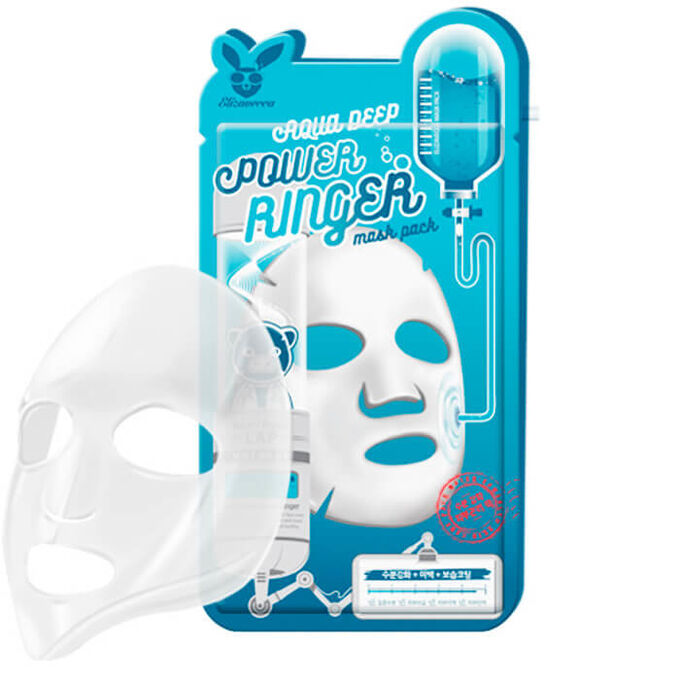 Elizavecca Тканевая маска для лица,  Aqua Deep Power Ringer Mask Pack, 23 мл