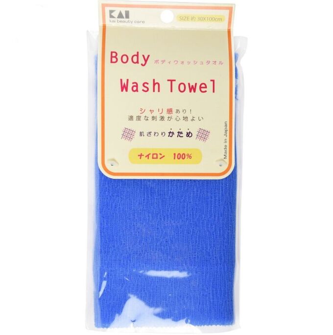 &quot;Body Wash Towel&quot; Мочалка для тела жесткая (синяя)