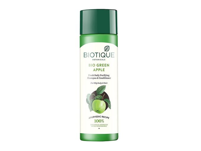 BIOTIQUE Bio Green Apple Fresh Daily Purifying Shampoo &amp; Conditioner/Биотик Био шампунь И Кондиционер Зеленое Яблоко