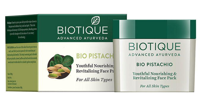 BIOTIQUE Bio Pistachio Youthful Nourishing &amp; Revitalizing Face Pack/Биотик Био  С Фисташ Маска Для Лицаи, Питательная.