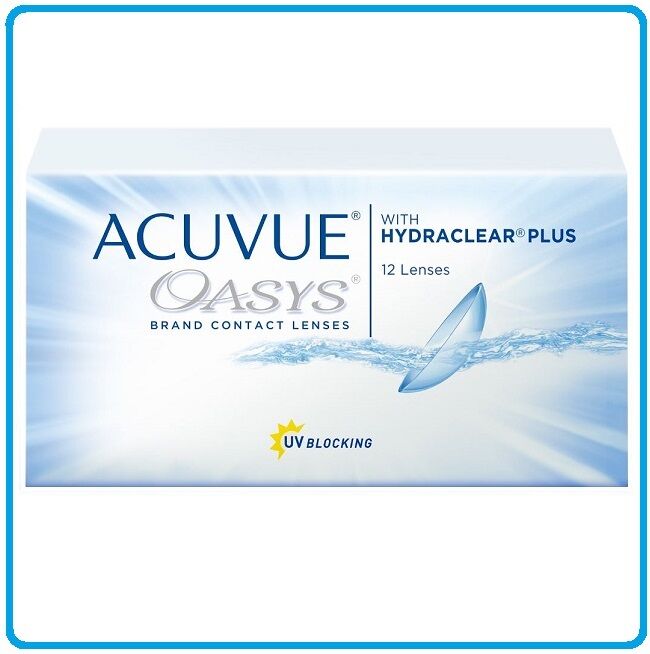 2-недельные контактные линзы Acuvue Oasys 12 бл BC 8.8 -5.5 (12 линз)