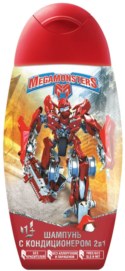 Megamonsters Мегамонстры Шампунь 2в1, 300мл