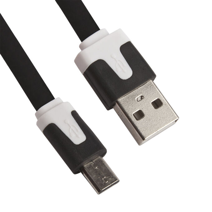 Кабель micro USB - USB плоский, 100 см
