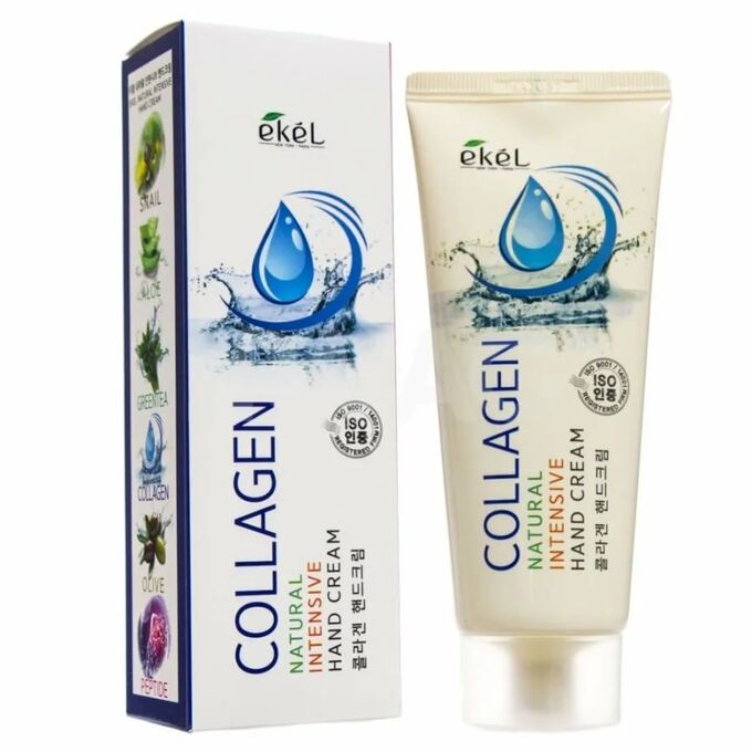 Ekel cosmetics [EKEL] Интенсивный крем для рук с Коллагеном Collagen Natural Intensive Hand Cream, 100 мл