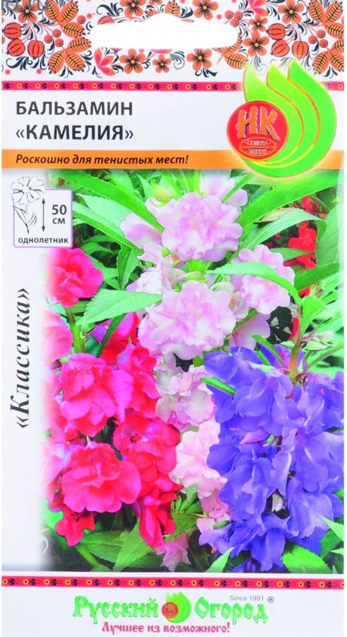 Цветы Бальзамин Камелия ЦВ/П (НК) однолетнее 50см