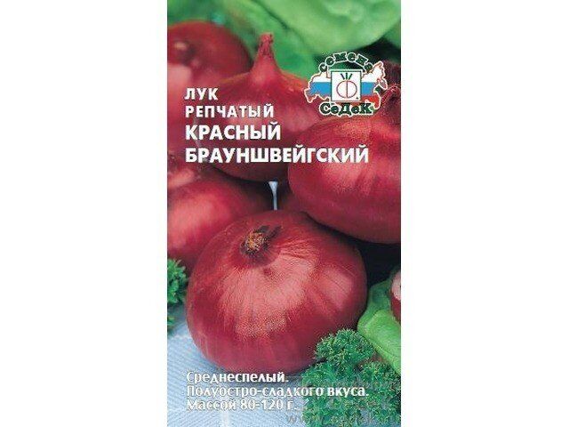 ЛУК Репчатый Красный Брауншвейгский ЦВ/П (СЕДЕК) 1,0гр среднеспелый