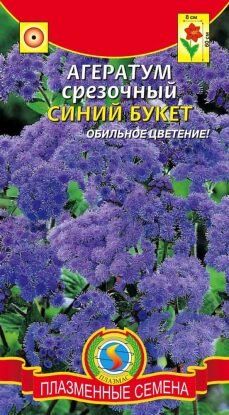 Цветы Агератум Синий букет Срезочный ЦВ/П (ПЛАЗМА) однолетнее до 60см