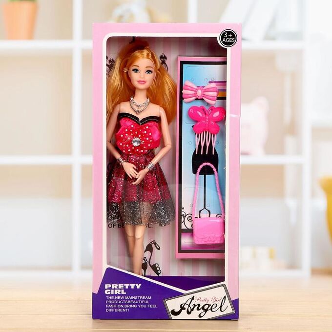 Кукла-модель шарнирная «Сара» в платье, с аксессуарами, МИКС