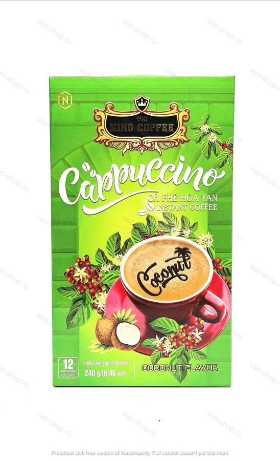 King Coffe Вьетнамский растворимы кофе Капучино Кокос