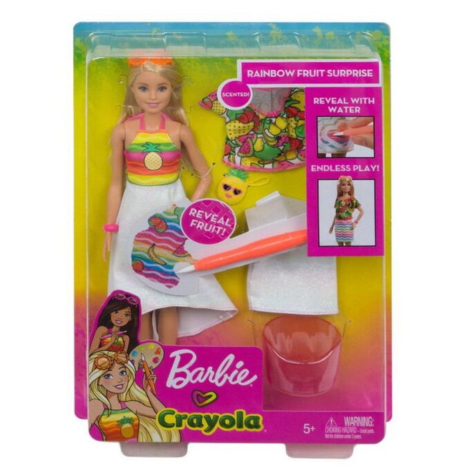 Кукла Mattel Barbie Crayola Фруктовый сюрприз 2 вида