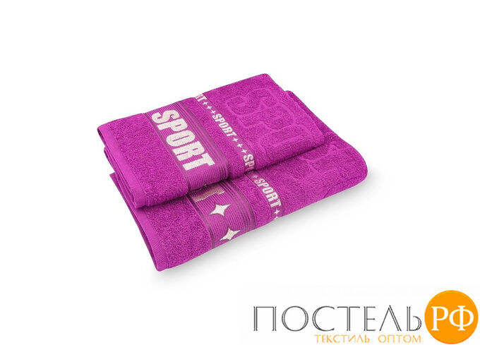 Art Soft Tex Полотенце Sport 70х140 см Розовый плотность 450 г/м2