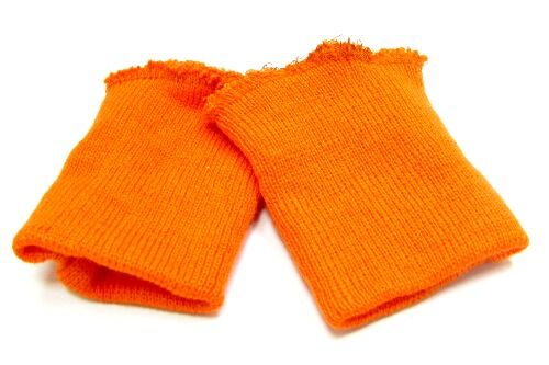 Манжеты трикотажные для детской одежды № 461 ДС оттенок оранжевого 8 х 6 см (оранжевые)