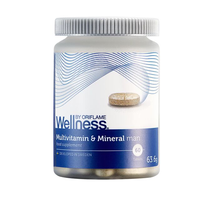 Oriflame 63,6  г.* Комплекс «Мультивитамины и минералы» для мужчин