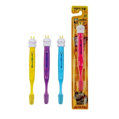 Зубная щетка &quot;MashiMaro Kids&quot; для ДЕТЕЙ от 5 лет со сверхтонкими щетинками двойной высоты и АНАТОМИЧЕСКОЙ ручкой (мягкая) 400