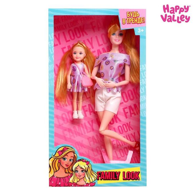 Happy Valley Кукла-модель с дочкой Family Look «Будь в тренде»