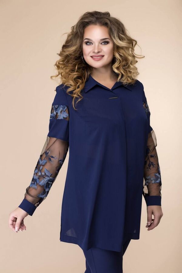 Блуза, брюки Romanovich Style 2-2079 синий