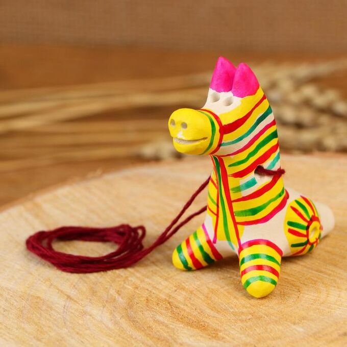 СИМА-ЛЕНД Филимоновская игрушка - свисток «Лошадь»
